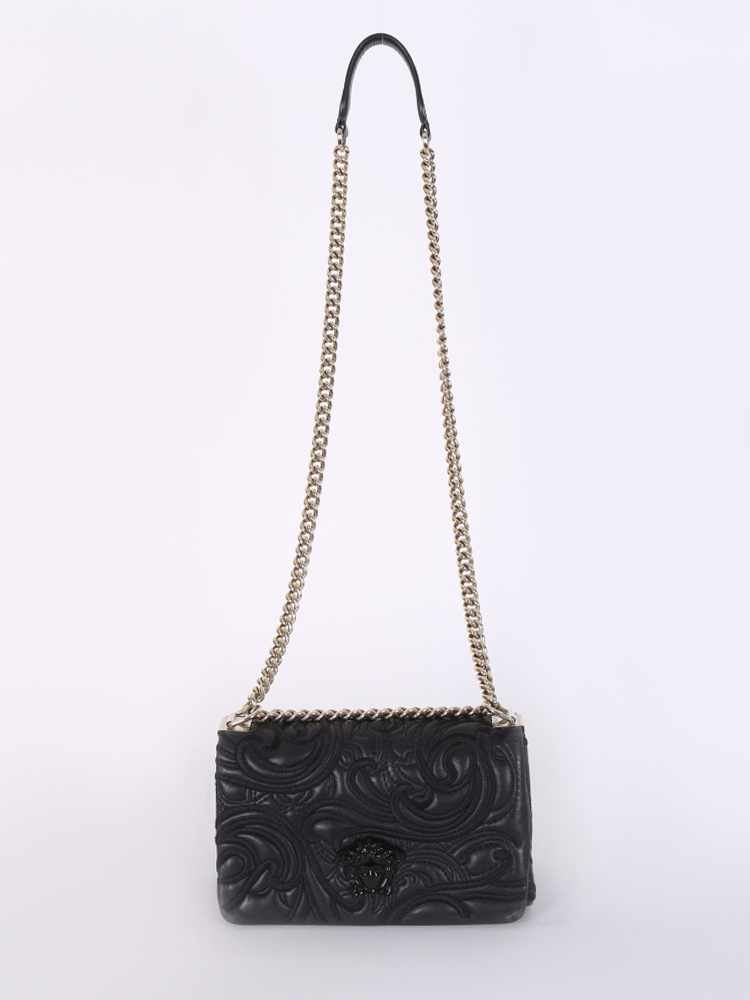 Versace Baroque Palazzo Embroidered Flap Bag Nero www.luxurybags