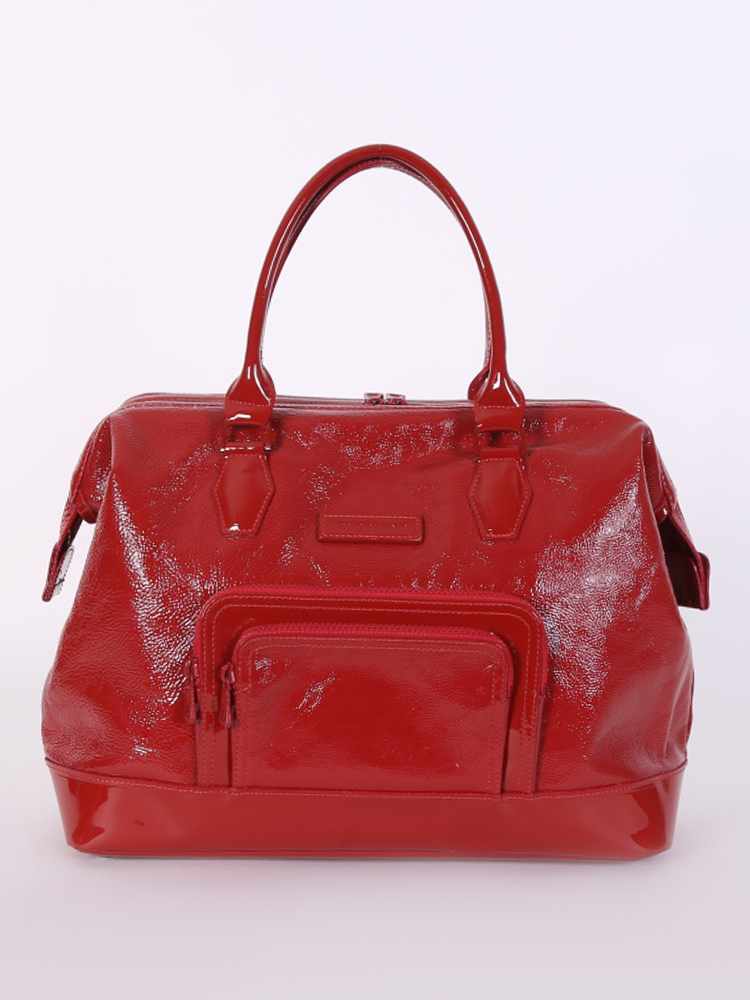 Longchamp Legende Large Patent Leather Tote Red www.luxurybags