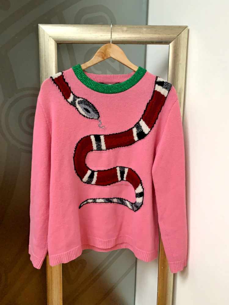 gucci snake sweater