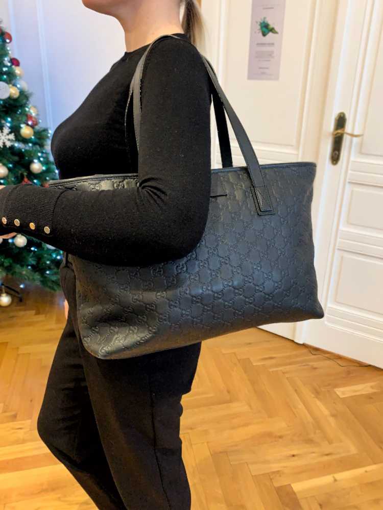 Guccissima bag black sale