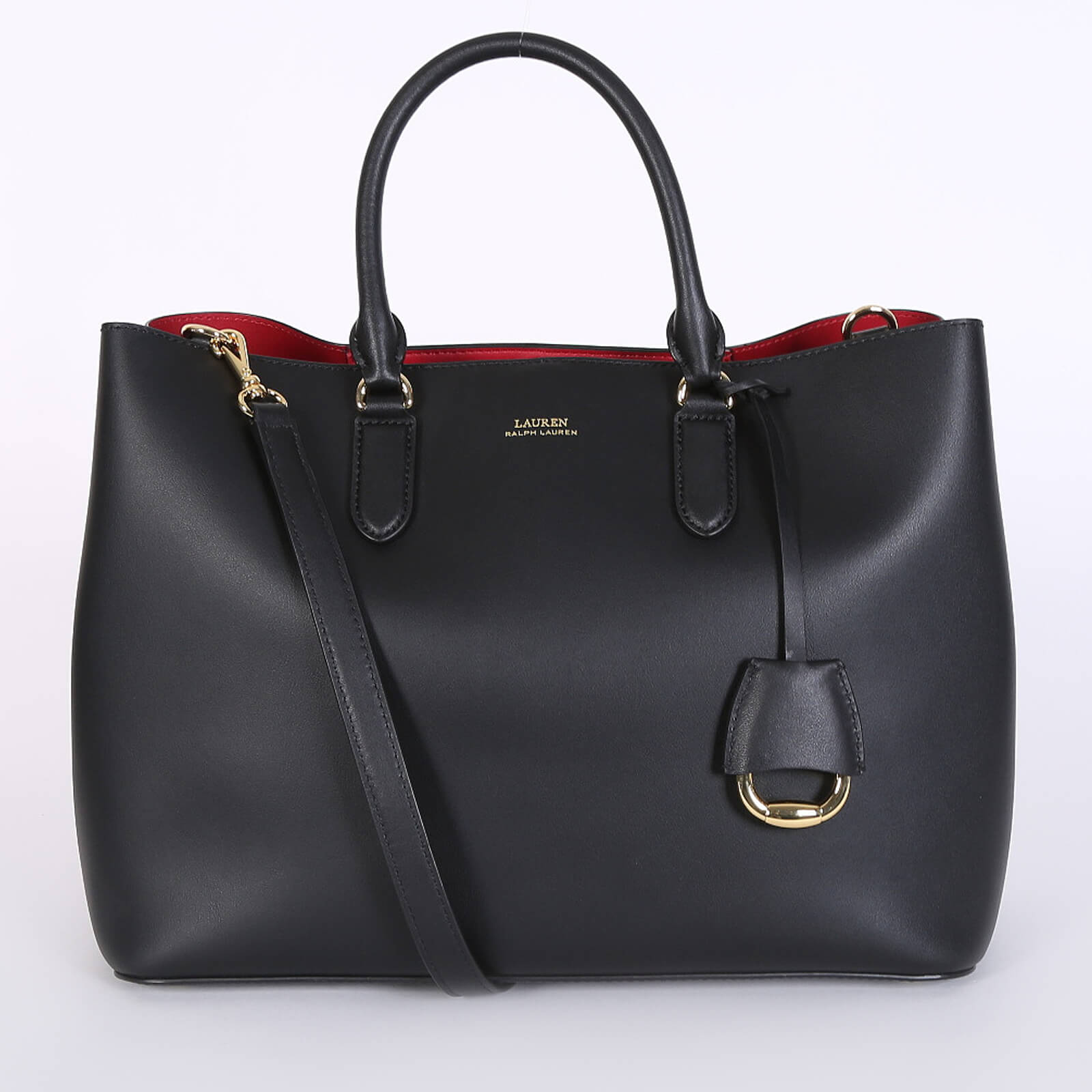 Ralph lauren large leather tote sale