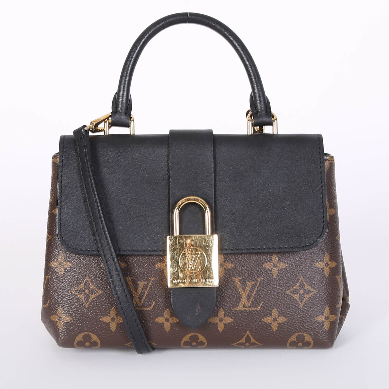 Louis Vuitton Locky BB Monogram Canvas Smooth Cowhide Leather Noir www.luxurybags