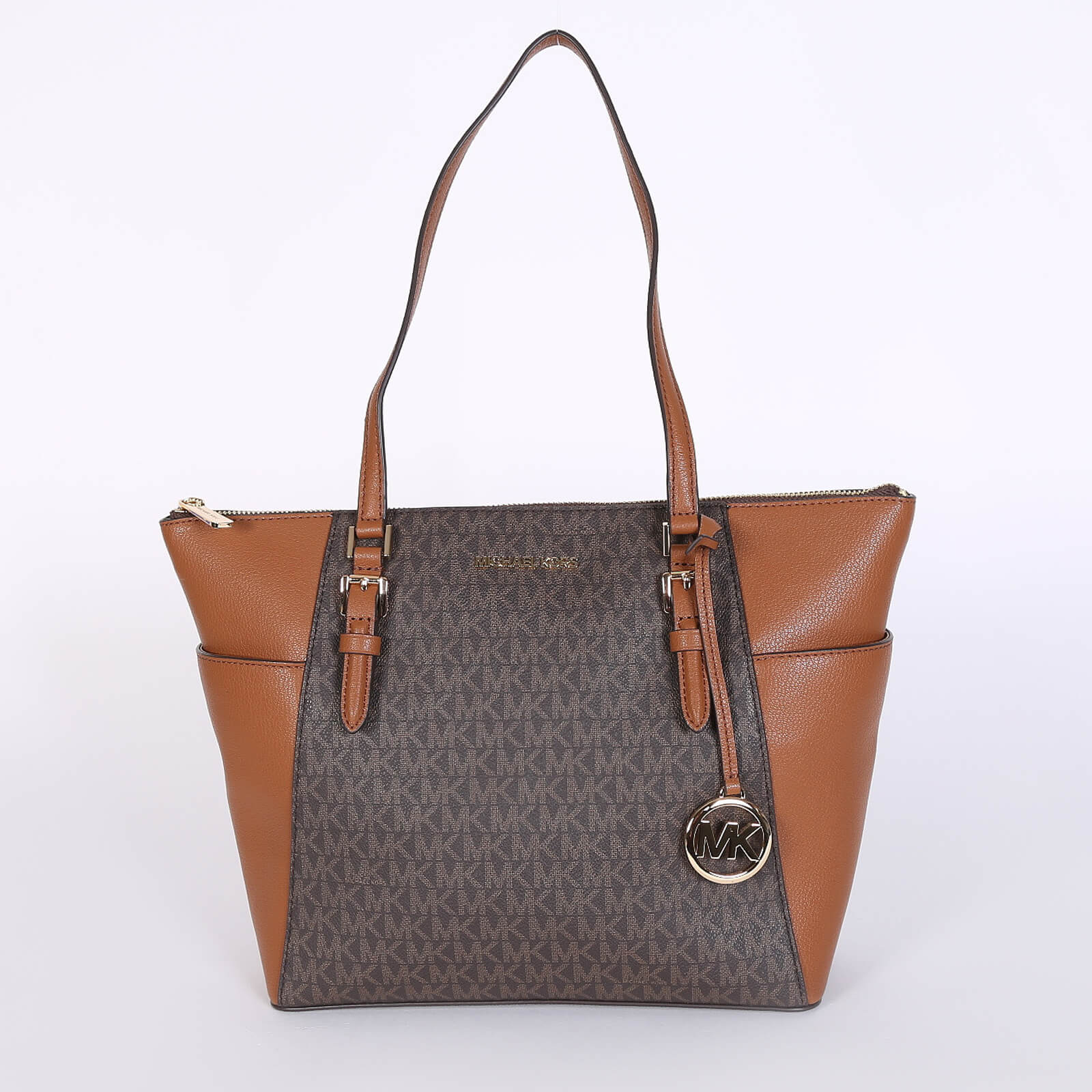 michael kors brown and orange purse