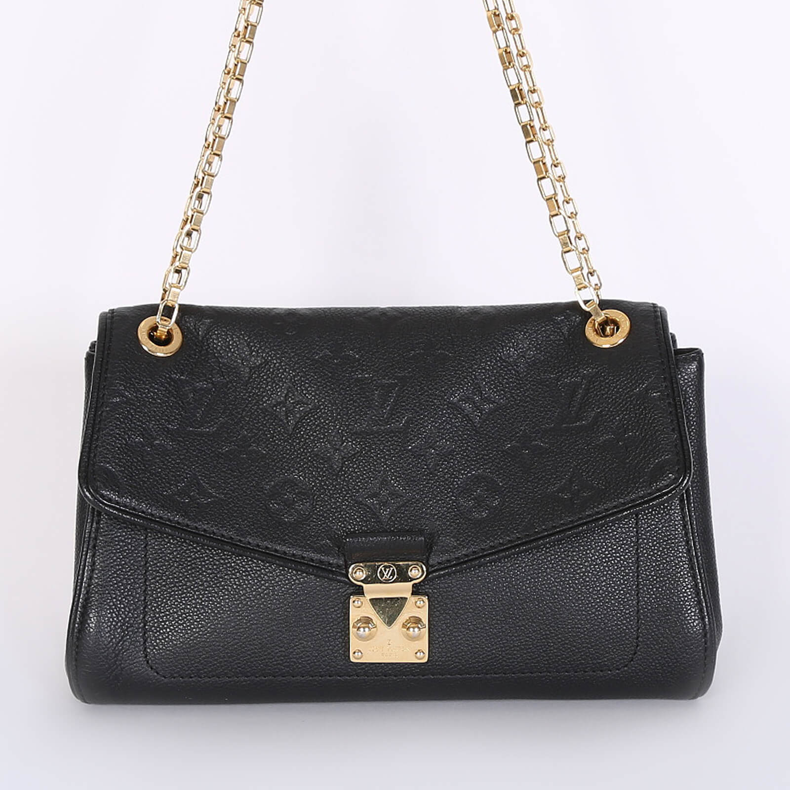 Louis Vuitton Saint Germain PM Monogram Empreinte Leather Noir www.luxurybags