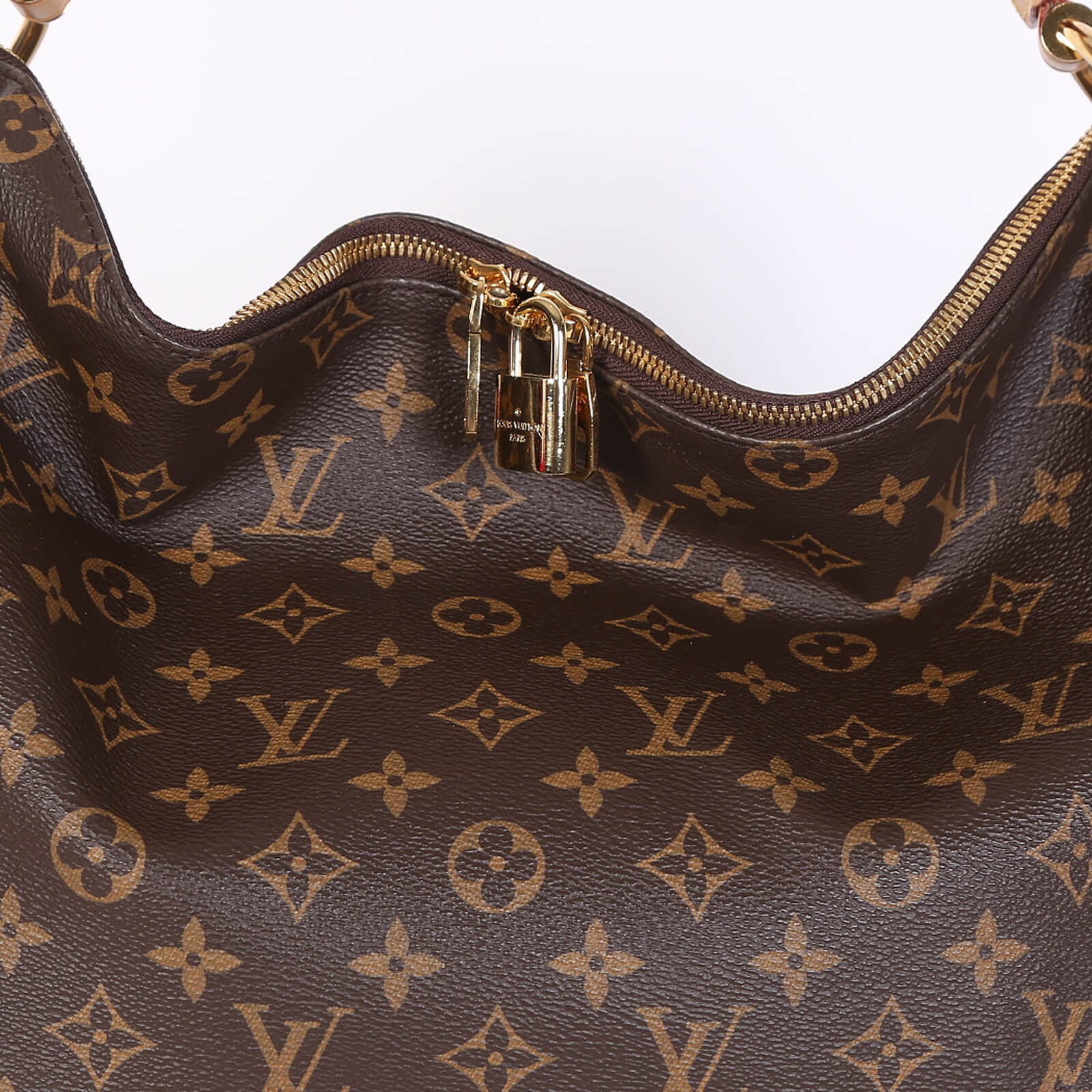 LOUIS VUITTON BERRI MM MONOGRAM CANVAS SHOULDER BAG BROWN-DD5571