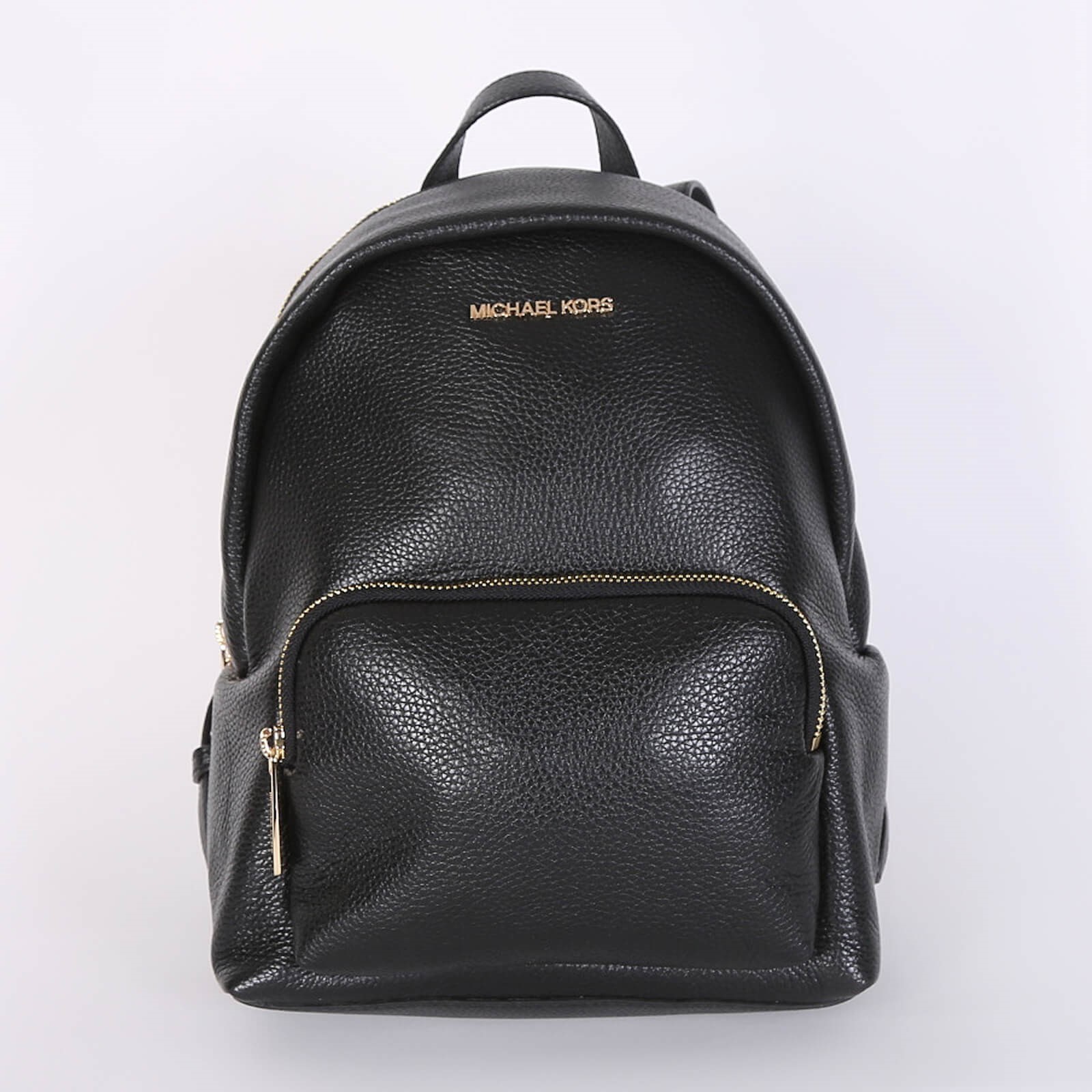 All black leather backpack on sale