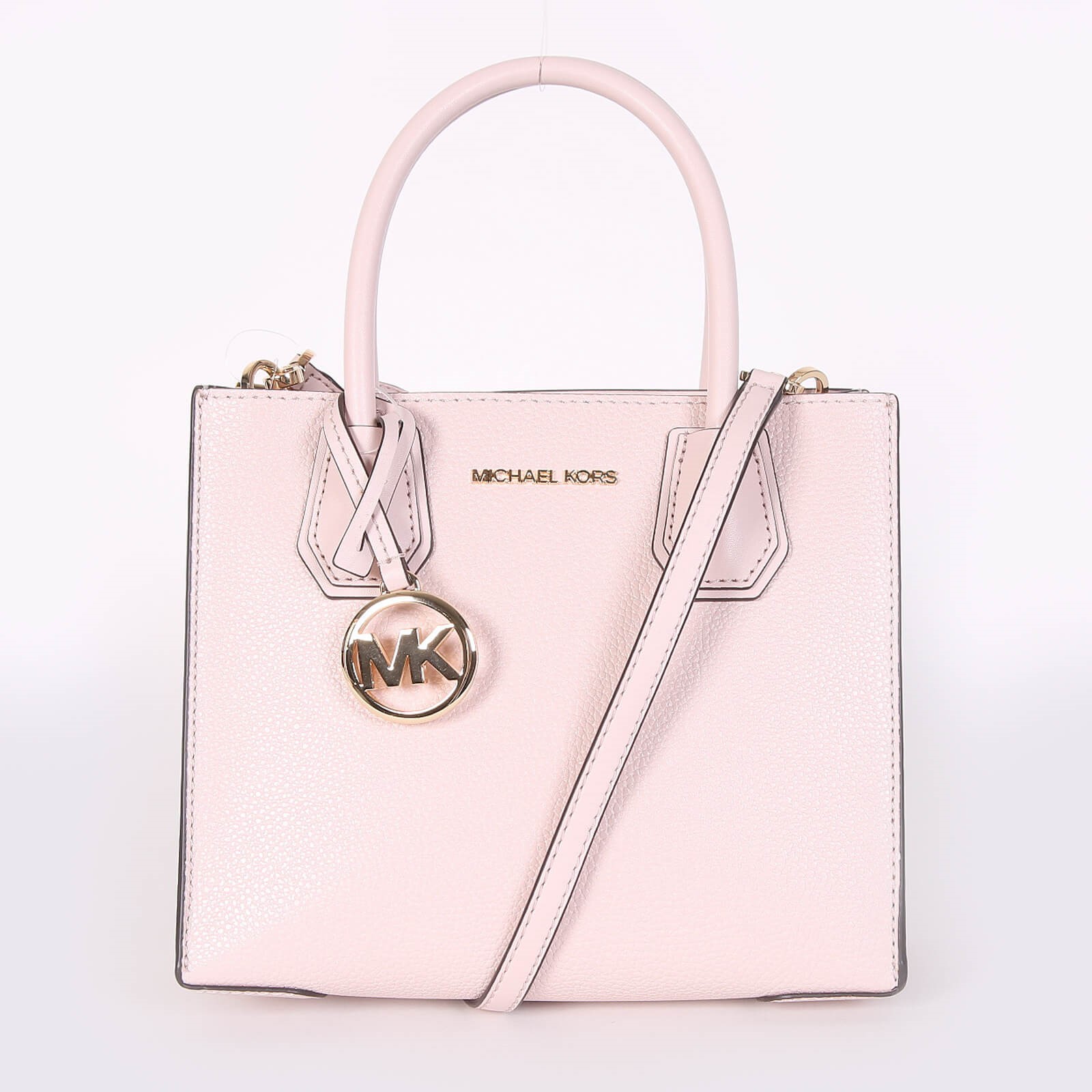 Michael Kors Mercer Leather Crossbody Powder Blush www.luxurybags