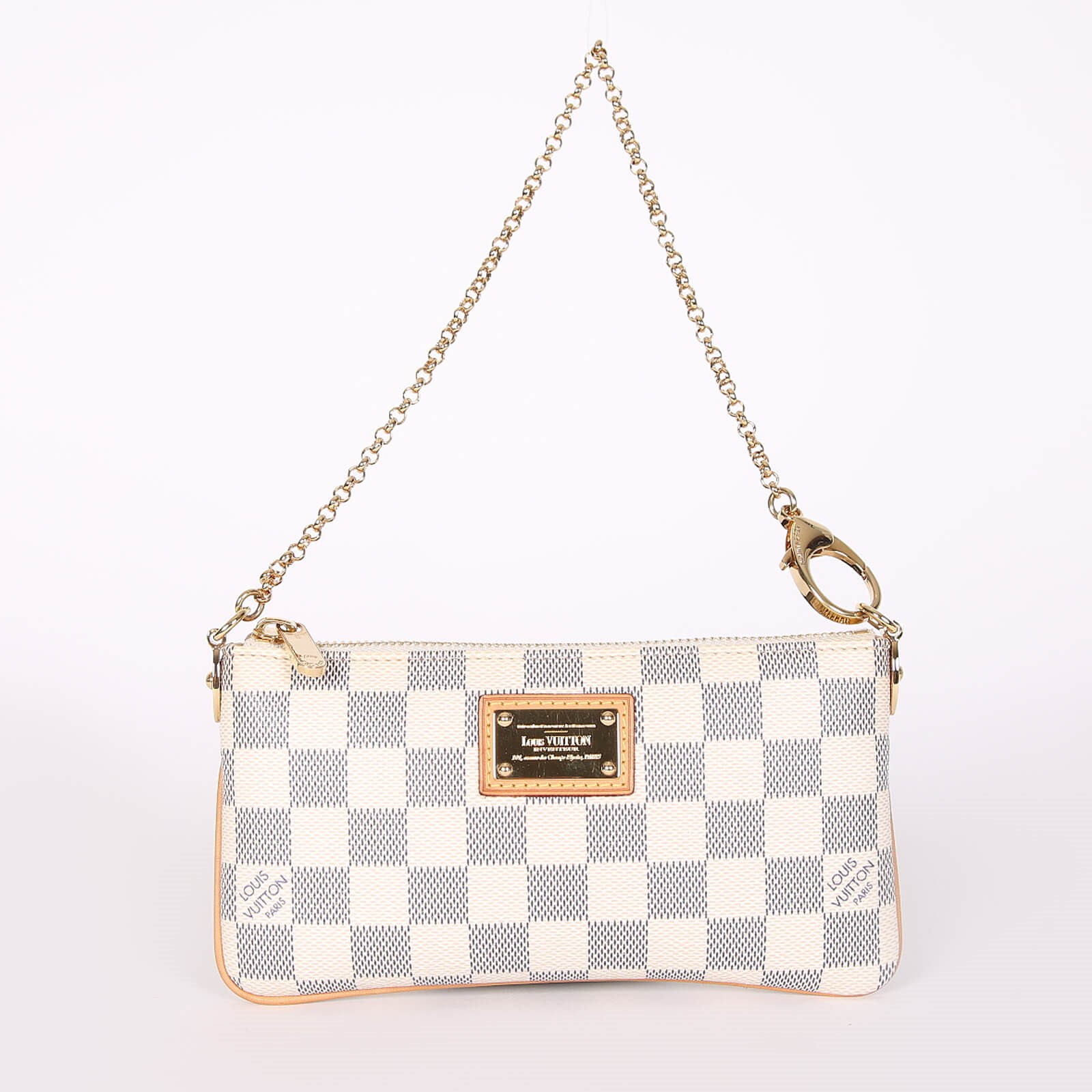 Louis Vuitton Pochette Milla MM Damier Azur Canvas www.luxurybags