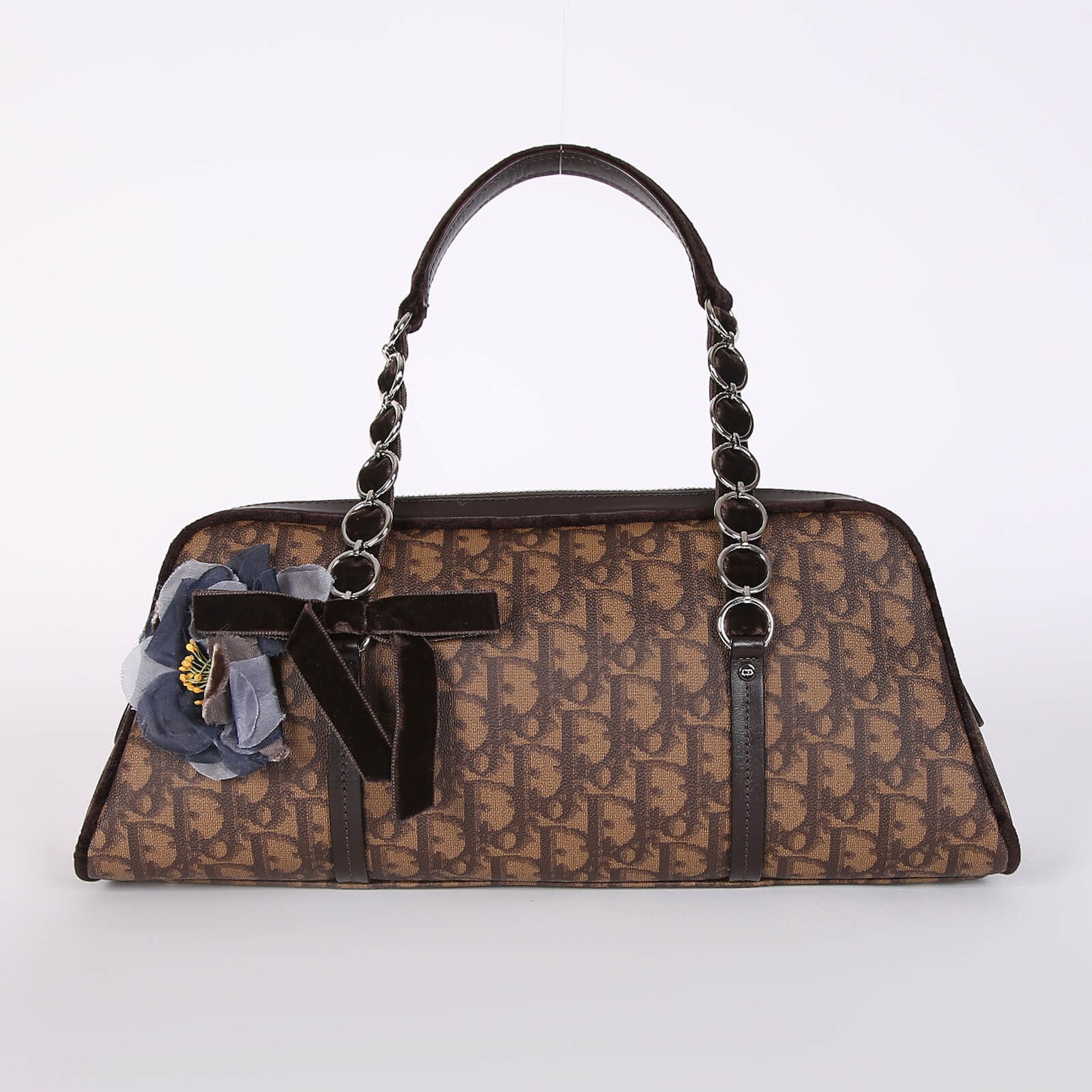 Dior Trotter Romantique Shoulder Bag Brown www.luxurybags