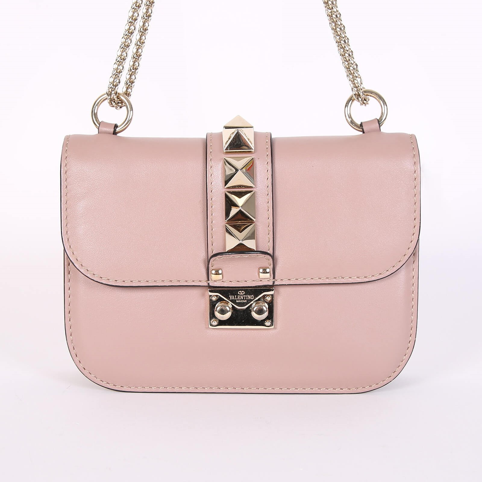 Valentino rockstud bag nude sale