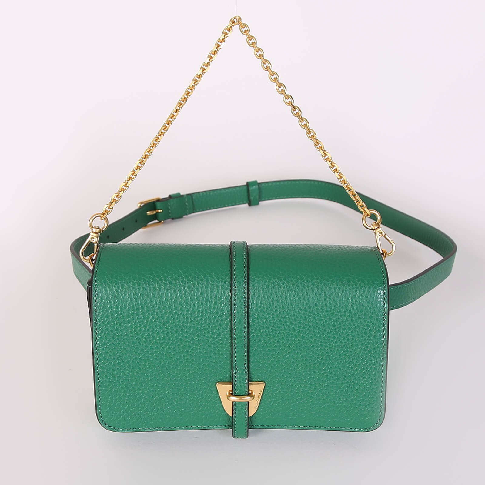 Coccinelle Grained Leather Belt Bag Green www.luxurybags