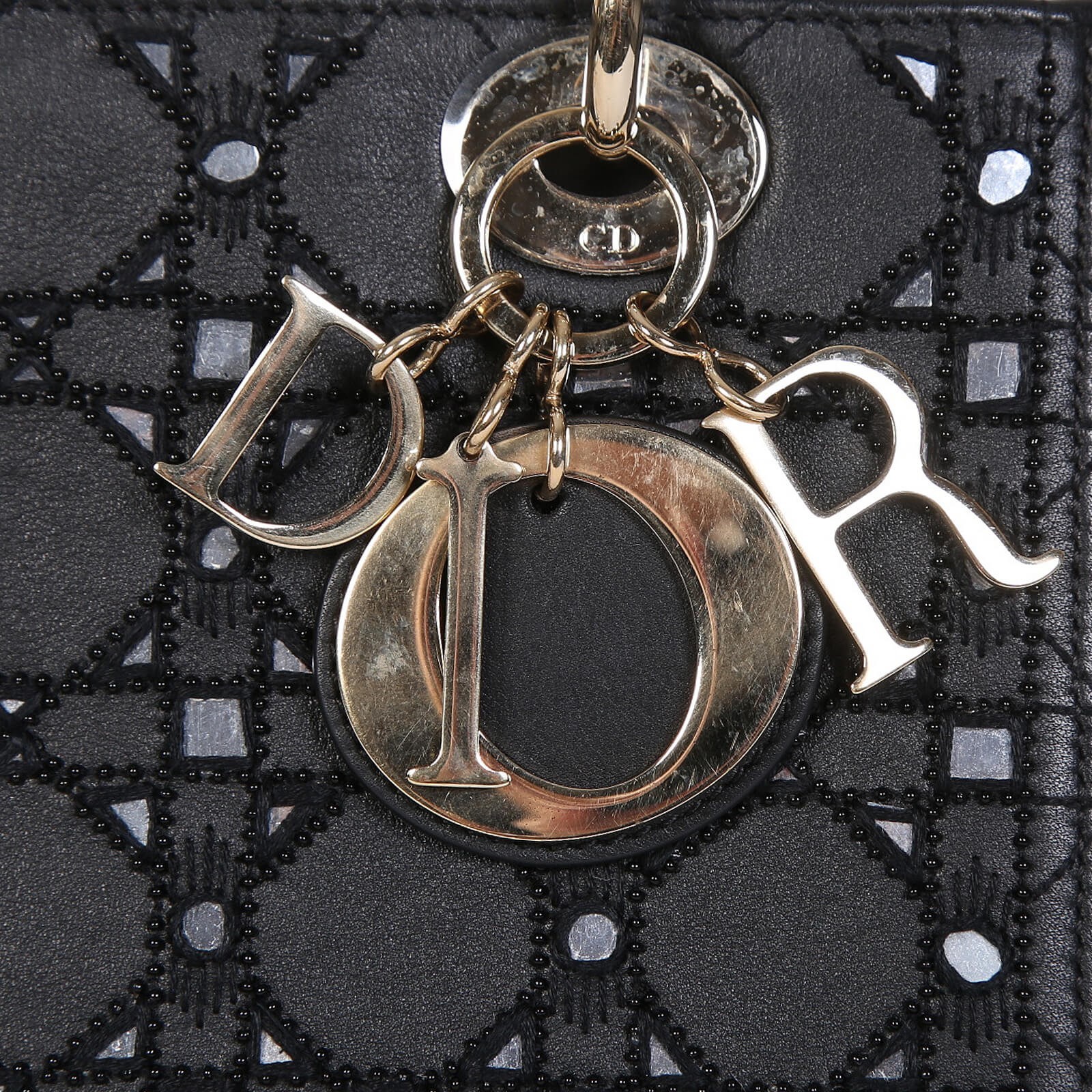 Lady dior hot sale black medium