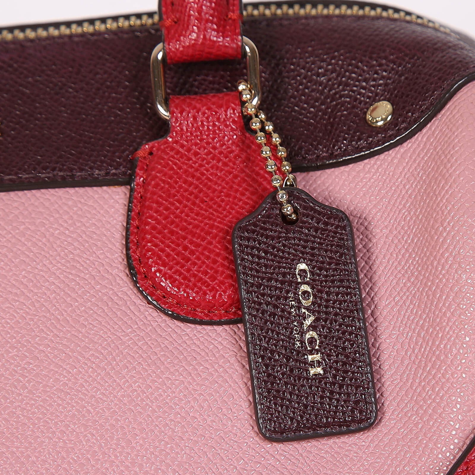 Coach mini bennett red sale