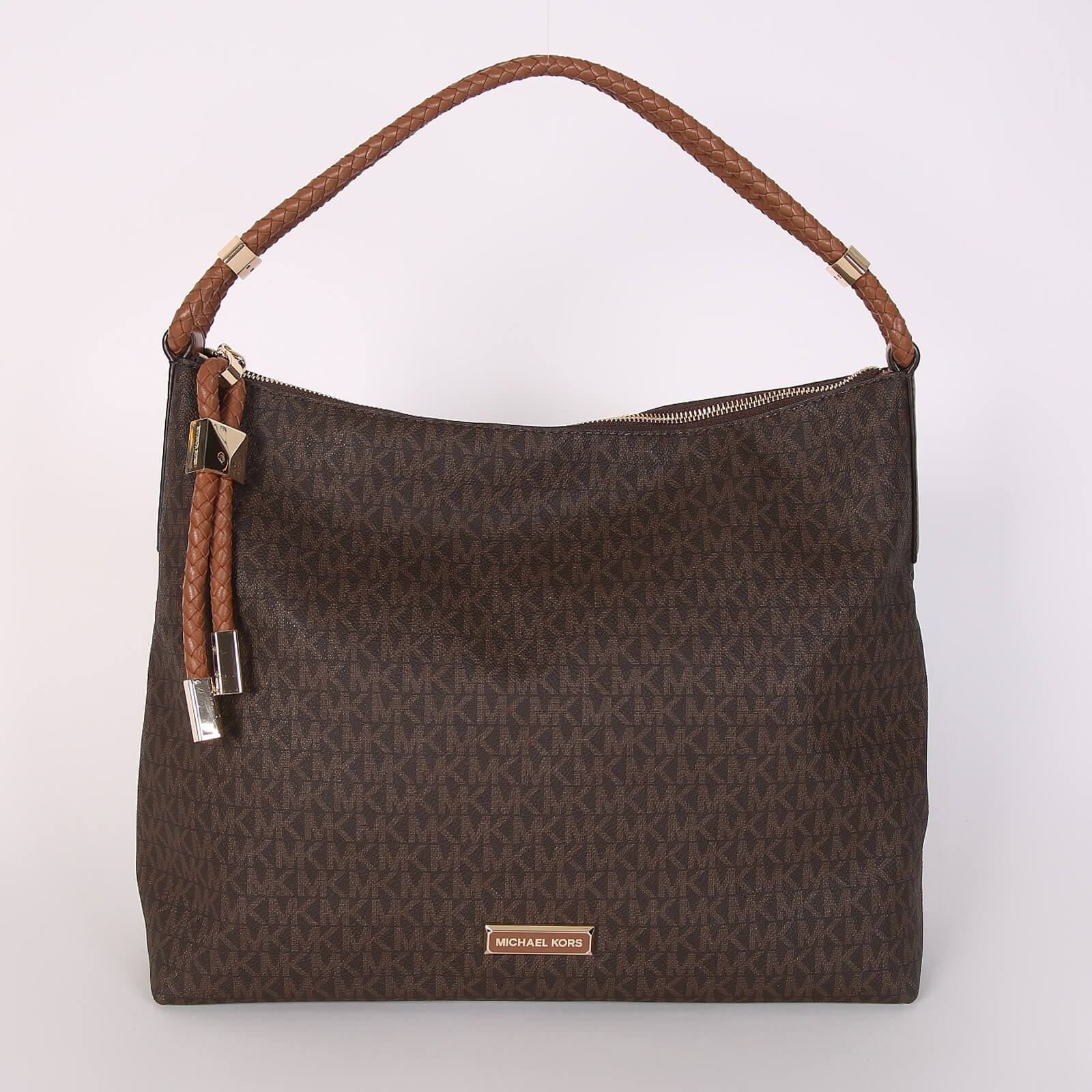 Michael Kors Lexington Large MK Signature Canvas Hobo Bag Brown www.luxurybags