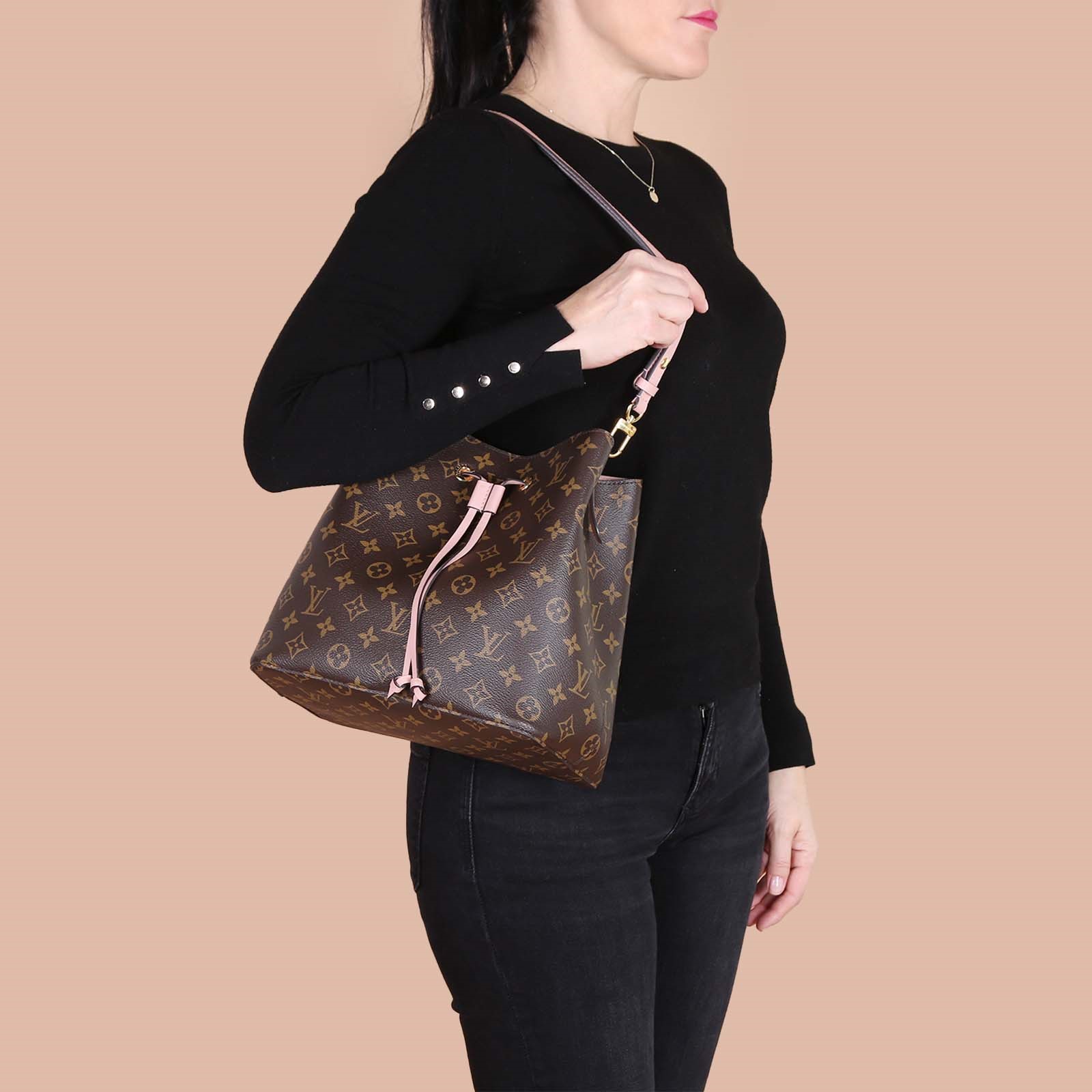 Louis Vuitton Neonoe Monogram Canvas Rose Poudre www.luxurybags