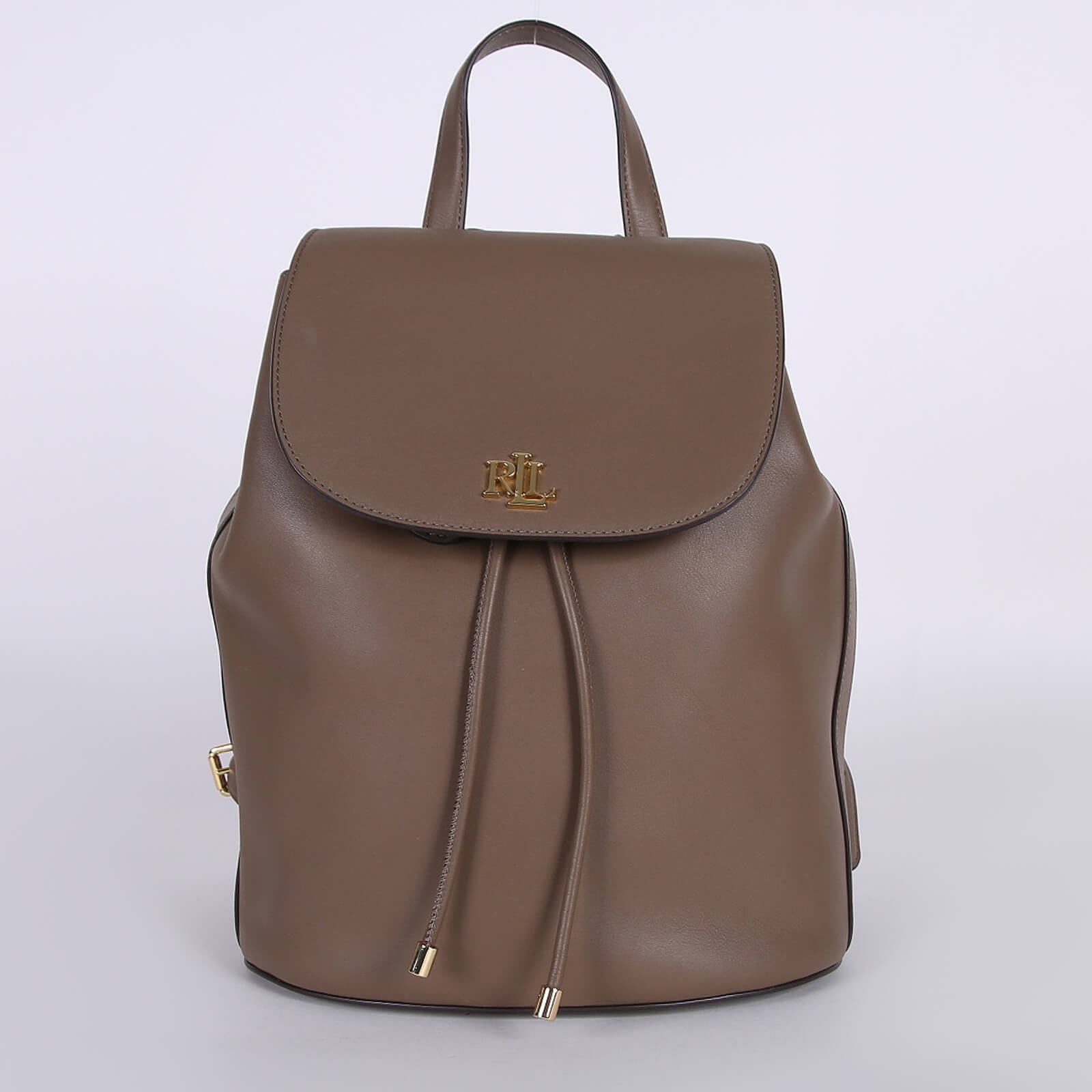 Lauren Ralph Lauren Winny 25 Medium Backpack Leather Grey www.luxurybags