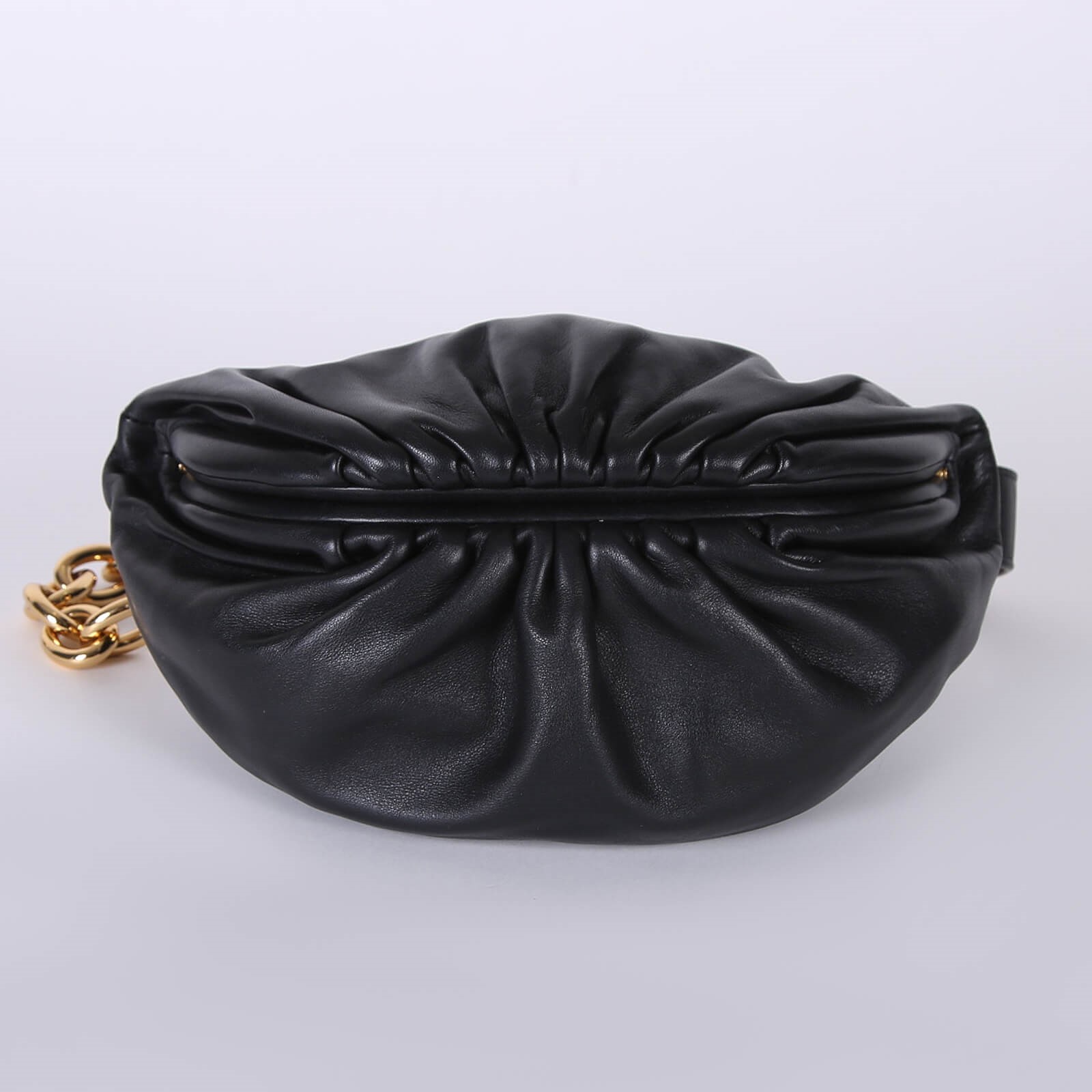 Bottega Veneta The Pouch Mini Leather Belt Bag Black www.luxurybags