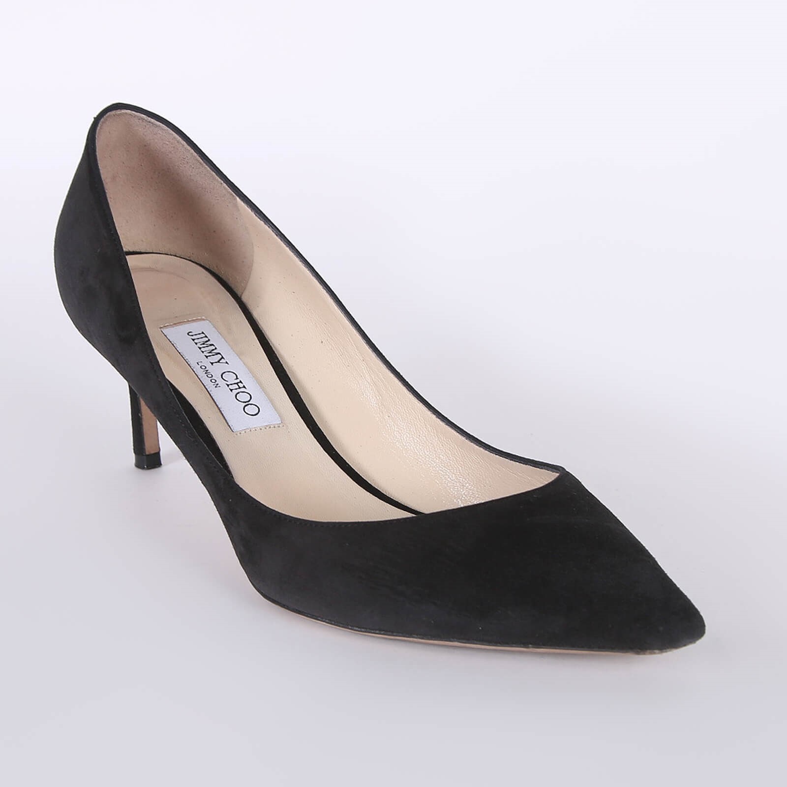 Jimmy Choo Romy 60 Suede Leather Pumps Black 41 5 www.luxurybags