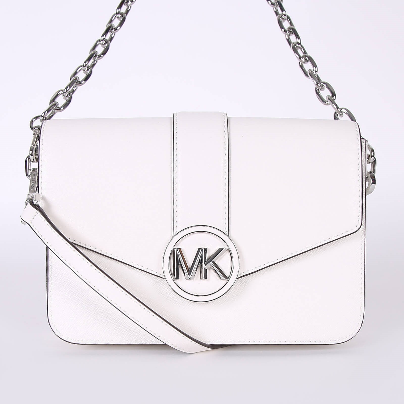 Michael Kors Carmen Medium Convertible Shoulder Bag White www.luxurybags